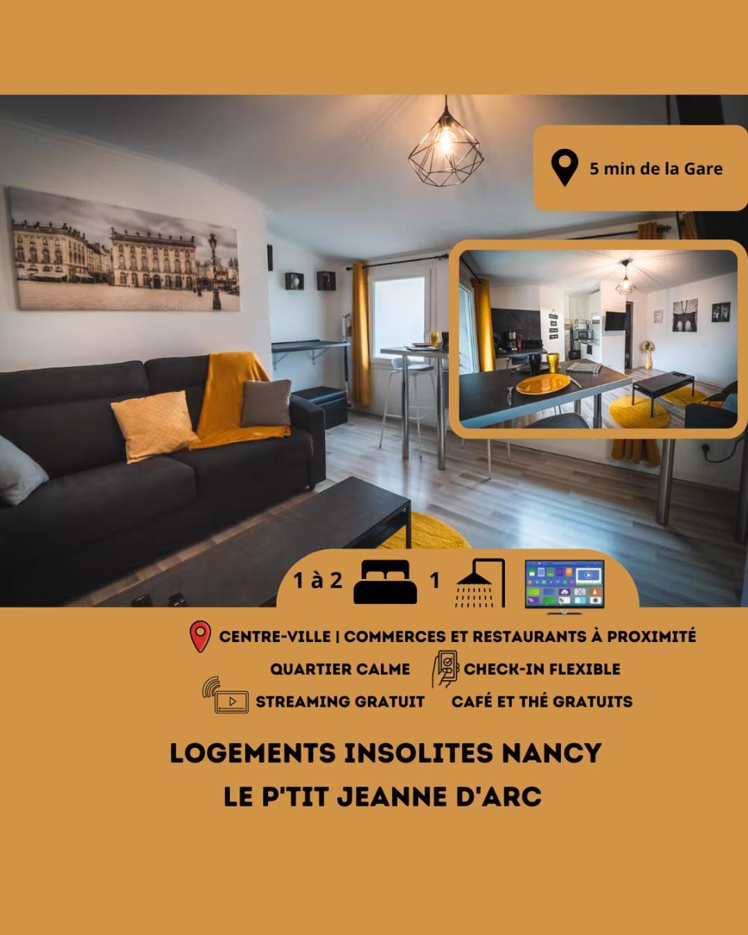Le P'Tit Jeanne D'Arc Logements Insolites Nancy Dış mekan fotoğraf